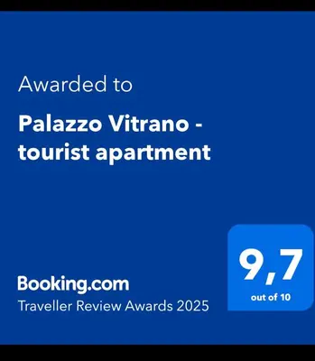 Certificato, attestato, insegna o altro documento esposto da Palazzo Vitrano Tourist apartment 2