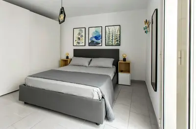 Letto o letti in una camera di Casa Nichitta