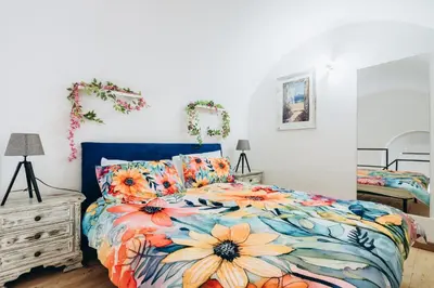 Letto o letti in una camera di Domus Sicania