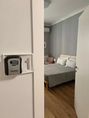 Letto o letti in una camera di Canfora 163 Cutaias apartment