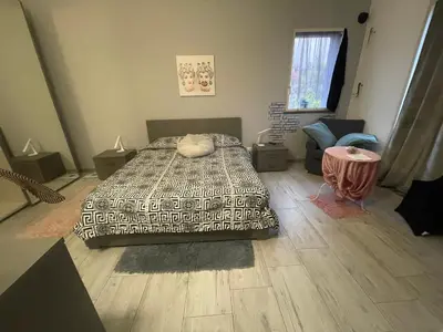 Letto o letti in una camera di Casa in affitto