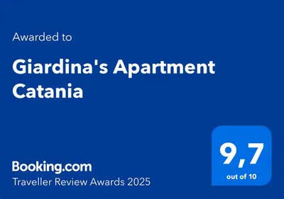 Certificato, attestato, insegna o altro documento esposto da Giardina's Apartment Catania
