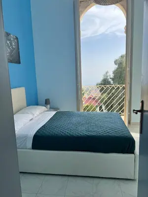 Letto o letti in una camera di Casa vacanze al castello