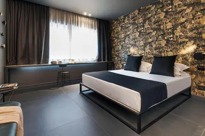 Letto o letti in una camera di Catania Smart Hotel
