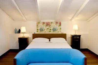 Letto o letti in una camera di Agrirėlais Eremo Sant’Anna