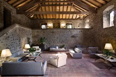 Area soggiorno di Casa la Carrubbazza