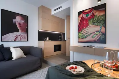 Area soggiorno di Catania Smart Apartments