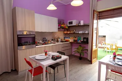 Cucina o angolo cottura di B&B Fiori di Lava