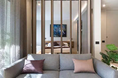 Area soggiorno di Aera Suites 301-302 by Letstay