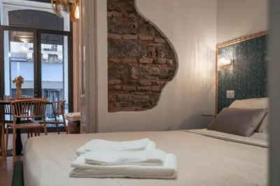 Letto o letti in una camera di Baroque design apartment in historical city center