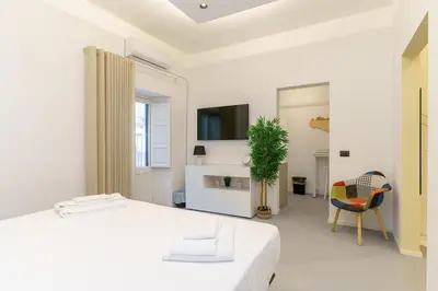 Letto o letti in una camera di Appartamento Curtis Palma