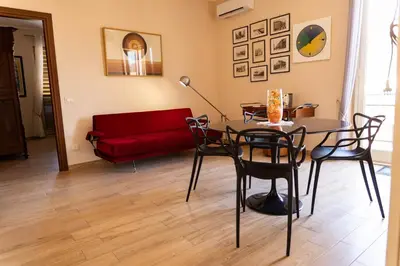 Area soggiorno di Etna Visions Apartment