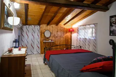 Letto o letti in una camera di Casa Don Vito