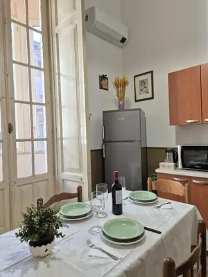 Cucina o angolo cottura di Palazzo Vitrano Tourist Apartment 1