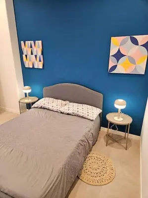 Letto o letti in una camera di Casa Vista Azzurra