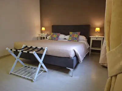 Letto o letti in una camera di Siculè B&B