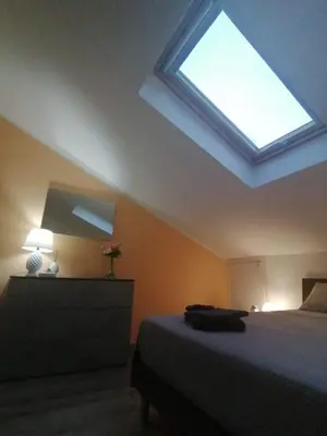 Letto o letti in una camera di Il Sole dell'Etna