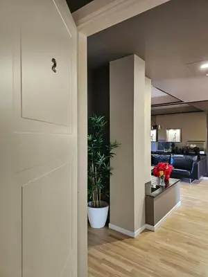 Area soggiorno di Santrid Suites