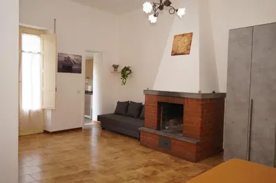 Area soggiorno di Apartment with terrace in the city centre of Zafferana Etnea