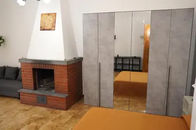 Area soggiorno di Apartment with terrace in the city centre of Zafferana Etnea