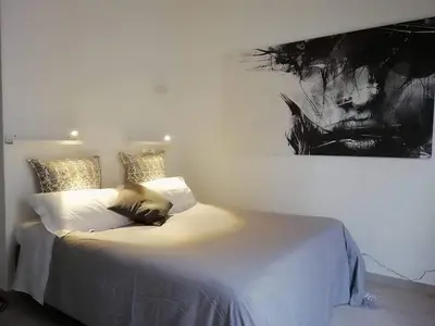 Letto o letti in una camera di Lalli's Flat