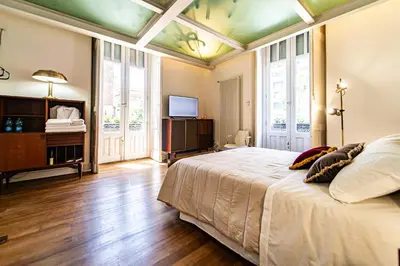 Letto o letti in una camera di Vintage House Catania