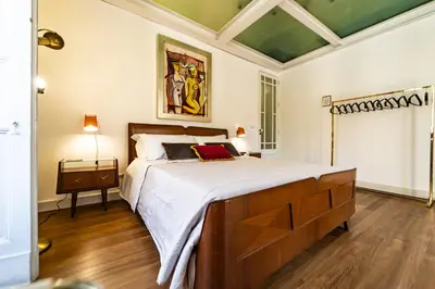 Letto o letti in una camera di Vintage House Catania