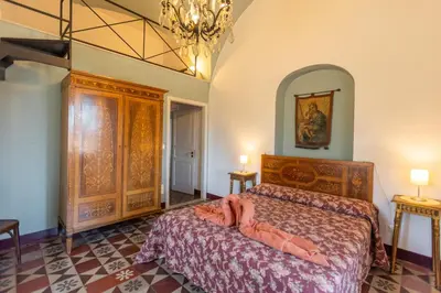 Letto o letti in una camera di Villa Franca La Casina