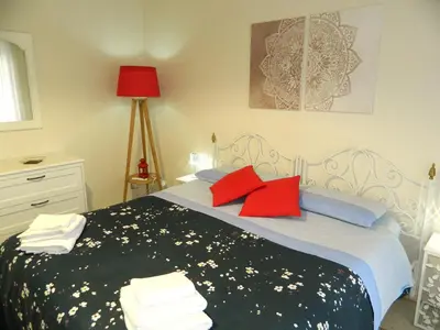 Letto o letti in una camera di Dimora Akis