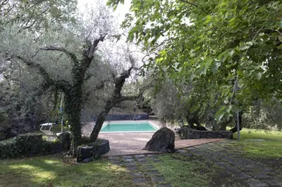Giardino di Villa Hephaestus Etna - with private pool