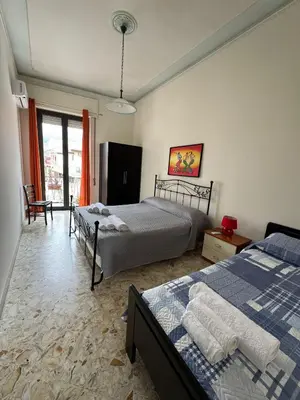 Letto o letti in una camera di Jonia Apartments