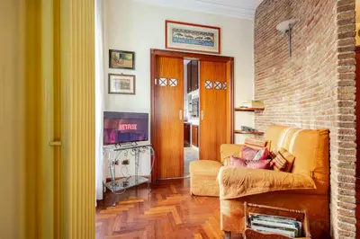 Area soggiorno di Catania apartment