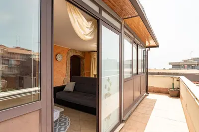 Balcone o terrazza di GuestHost - Apartment with Terrace in Aci Catena