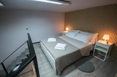 Letto o letti in una camera di Etna Sogno di Andrea