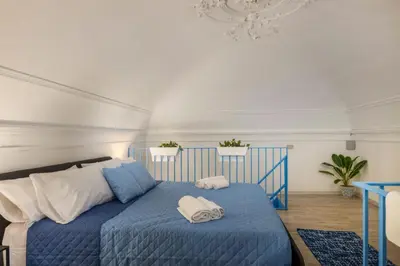 Letto o letti in una camera di Blu Home
