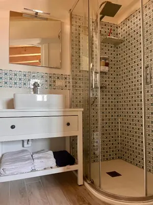 Bagno di The Blue Window - Apartment - 300m from sea
