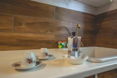 Set per la preparazione di tè e caffè presso Appartamento vicino Humanitas e Ospedale San Marco - Holiday quiet