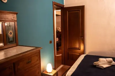 Letto o letti in una camera di La casa di Giordana, centro storico