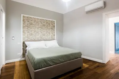 Letto o letti in una camera di Casa Penninello