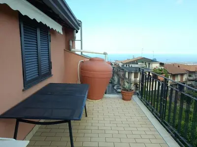 Balcone o terrazza di casa vacanza suite Etna-Mare