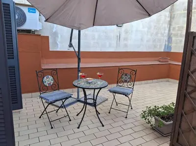 Patio o area all'aperto di casa vacanza suite Etna-Mare