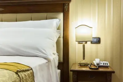 Letto o letti in una camera di Hotel Ristorante Paradise