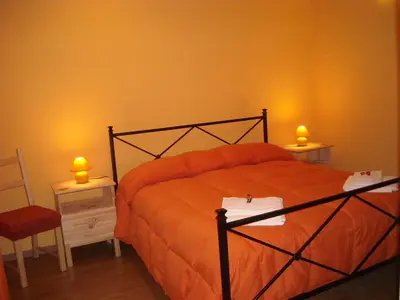 Letto o letti in una camera di Aurora dell'Etna