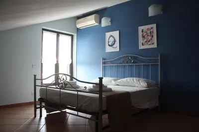 Letto o letti in una camera di Casaci