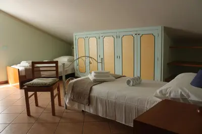 Letto o letti in una camera di Casaci