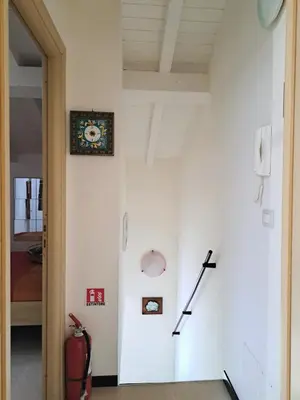 Letto o letti in una camera di Casa Linda