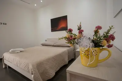 Letto o letti in una camera di House Etna View