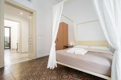Letto o letti in una camera di Catammari