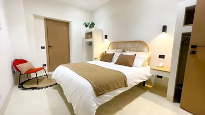Letto o letti in una camera di Corte Pantano - Catania Centro