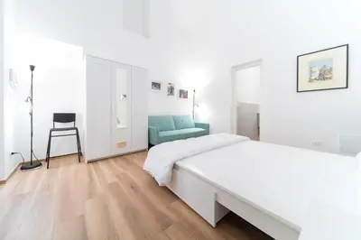 Letto o letti in una camera di La dimora di via Umberto-bagno in camera